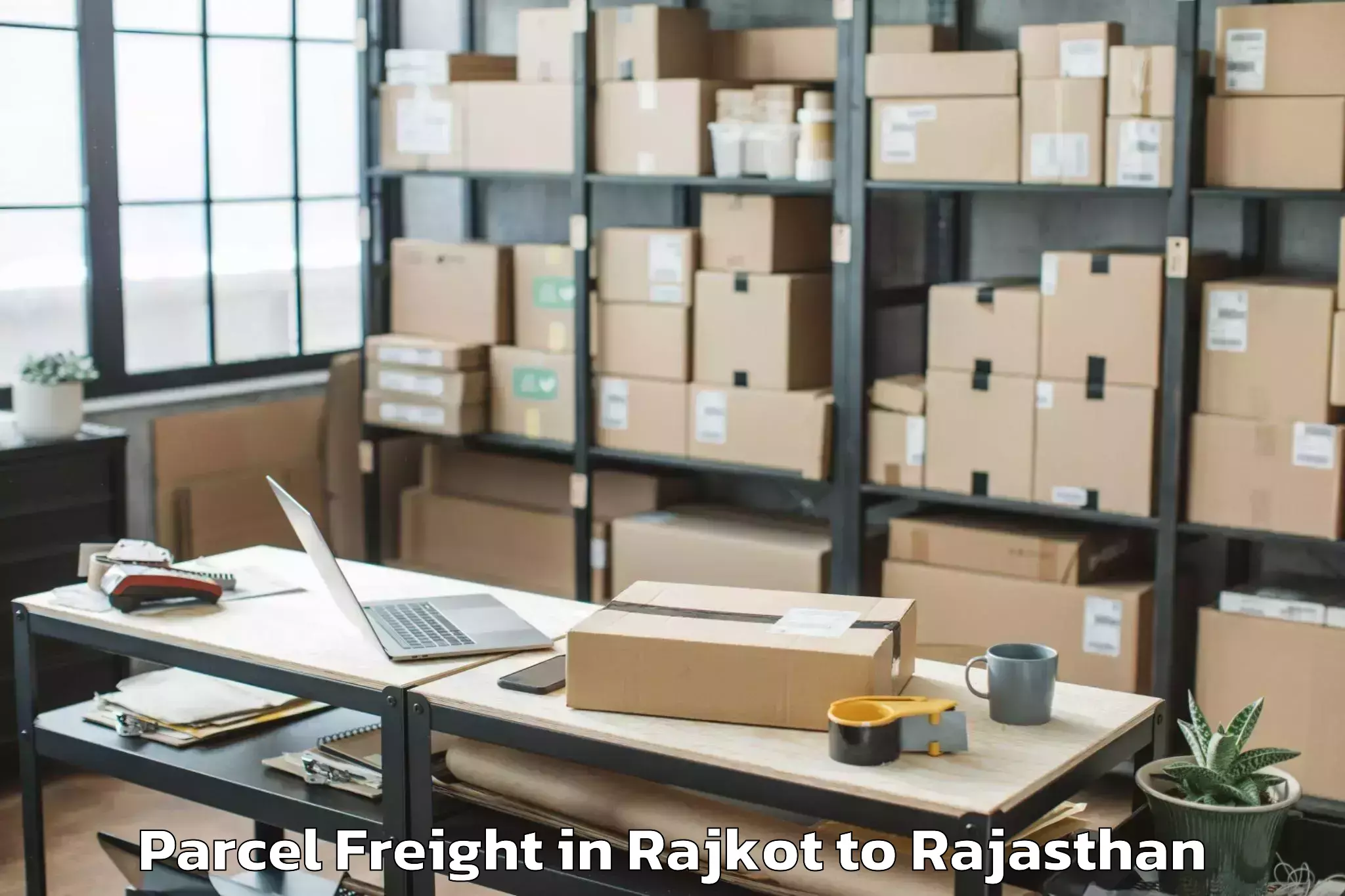 Get Rajkot to Iit Jodhpur Parcel Freight